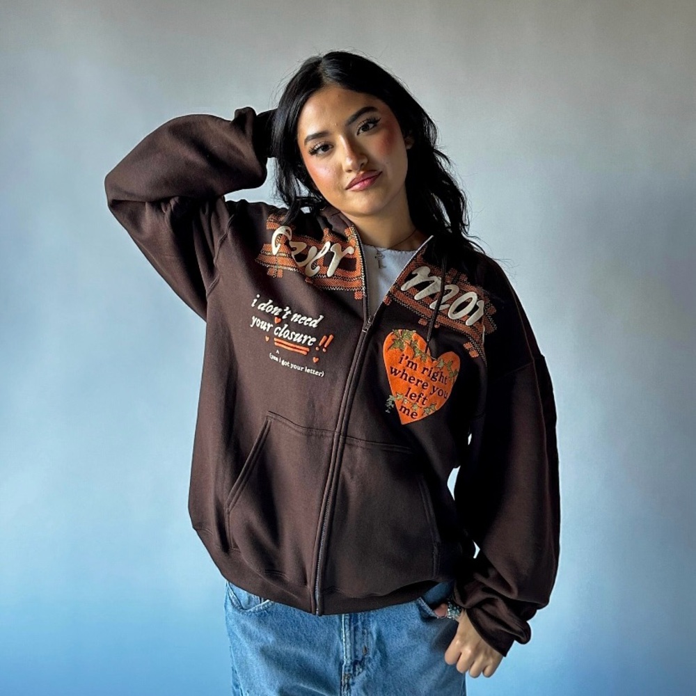 Taylor Swift Evermore Zip-Up Hoodie